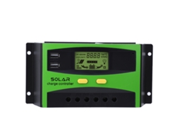 Regulador de Carga Solar 30A 48V PWM IP32 com Tela LCD S/MARCA
