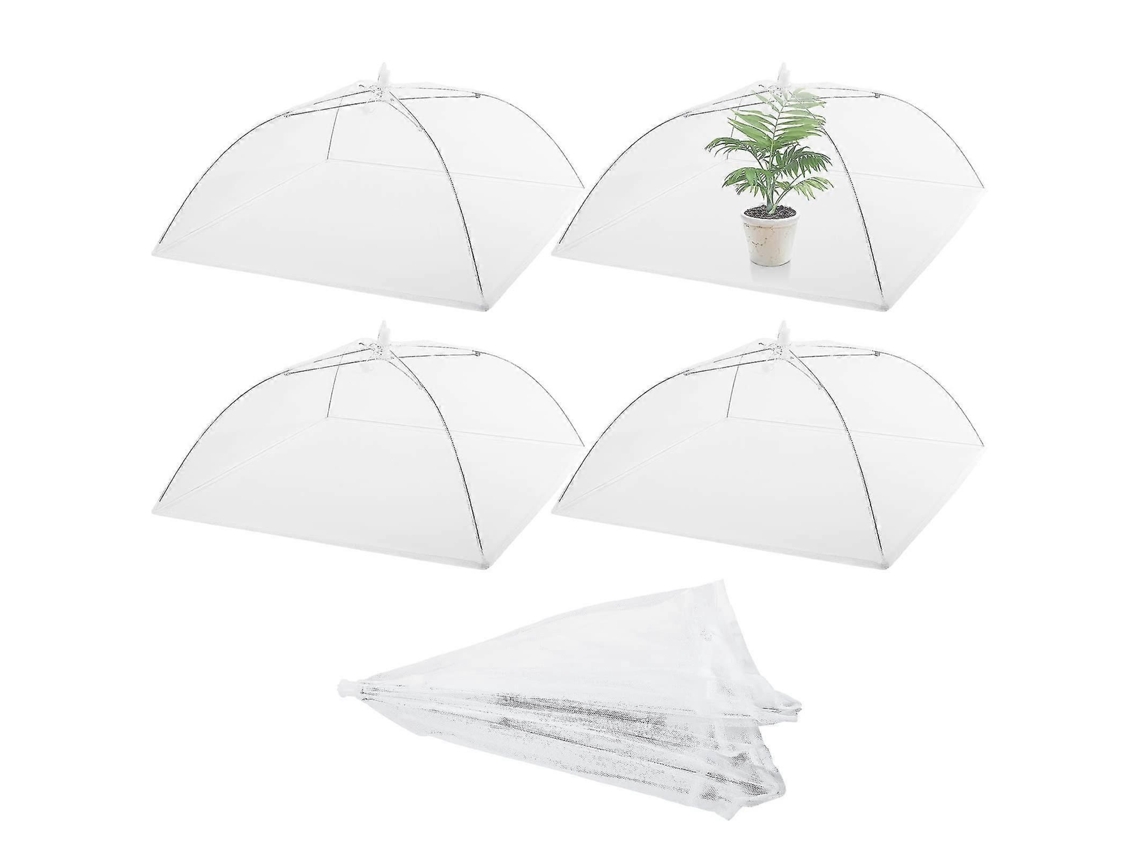 Conjunto De 4 Coberturas De Tela Para Plantas, Cúpula Reutilizável De 17 Polegadas