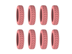 Conjunto de 8 Capas Roda Rosa para Malas BRILVIBERA