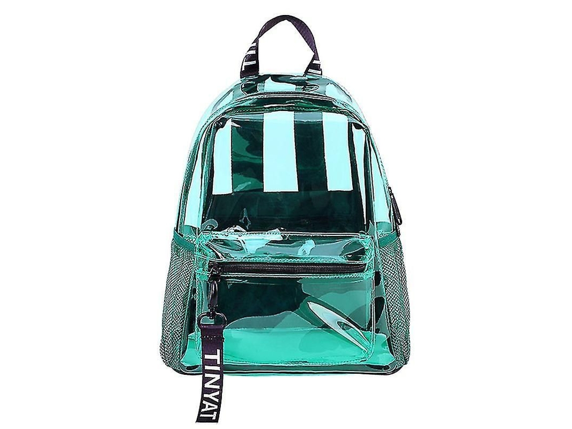 Mochila Transparente De Pvc Para Adolescentes E Mulheres Estilo Fashion Para Escola Viagens Diárias Verde