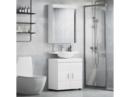 Vidaxl Conjunto De Móveis Para Banheiro Tulum 2 Unid. Branco