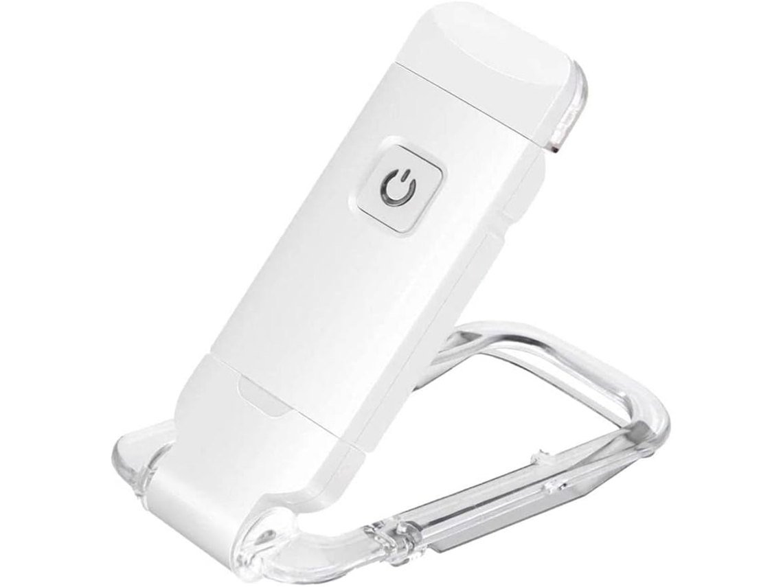 Luz De Leitura Recarregável Via Usb Para Ler Na Cama, Com Design De Clipe, 3 Cores Âmbar E Níveis De Brilho Ajustáveis