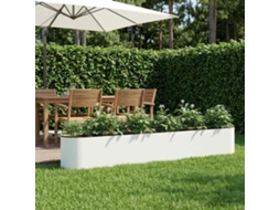 Vidaxl Cama De Jardim Elevada Branco 280 X 40 X 40 Cm