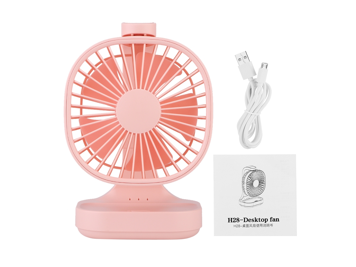 Laxiscreed Ventilador De Mesa Portátil Com Bateria Duradoura E Funciona Como Power Bank