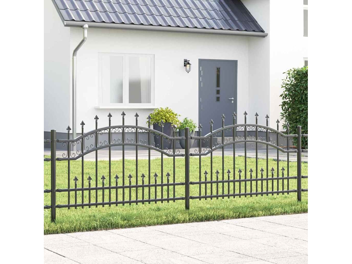 Vidaxl Cerca Para Jardim Kampen 240 X 118 Cm Cinzento