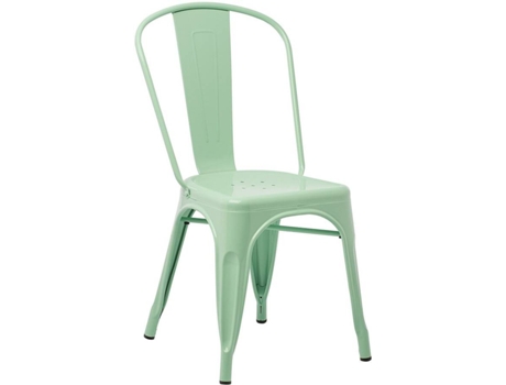 Conjunto de 4 Cadeiras de Jardim  Lix (Verde Hortelã - 85 x 45 x 45 cm - Aço)