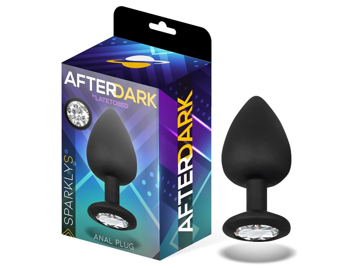 Plug Anal De Silicone Brilhante Tamanho S 7,5 Cm X 2,6 Cm AFTERDARK