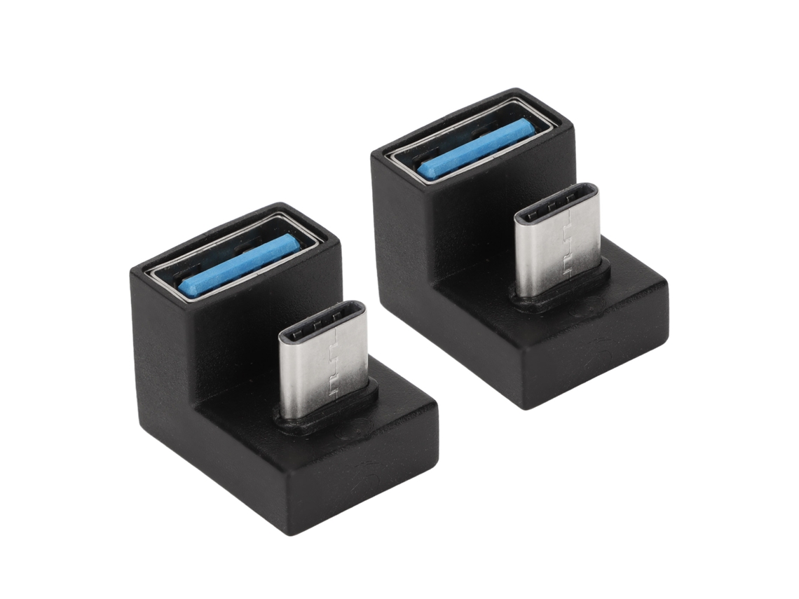 Adaptador Usb Fêmea Para Usb C Macho (conversão De Ângulo Cima-baixo Transmissão De Alta Velocidade 5gbps)