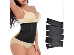 Lurelia Cinta Suporte Mulheres Bandagem Envoltório Cintura Trainer Suporte Lombar Cinto Corporal Shaper Barriga Emagrecimento Faixa