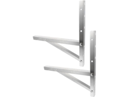 Base Dobrável Triangular Portátil Abaodam Para Ar Condicionado Em Aço Inoxidável, 2 Peças, Ideal Para Janelas E Paredes