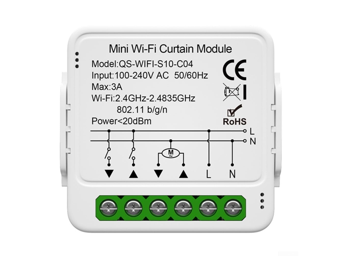 Interruptor De Cortina Inteligente Para Zigbee - Módulo De Temporizador Sem Fio