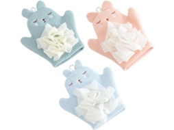 Conjunto De 3 Luvas De Banho Para Bebês Em Microfibra Macia.