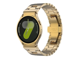 Pulseira De Aço Inoxidável Em Formato De H Com Botão De Liberação Rápida Para Samsung Galaxy Watch 7 / 6 / 5 / 4