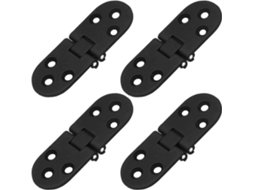 Bisagra de Bandeja Resistente, 4 Peças, Plegable 180 Graus, com Bordes Redondeados, para Mesas Plegáveis e DIY | S/MARCA
