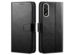 Capa De Couro Tkdaddy Para Oneplus Ace 5 Ultra 5g / Nord 5 5g Com Suporte Para Cartão E Carteira, Preta
