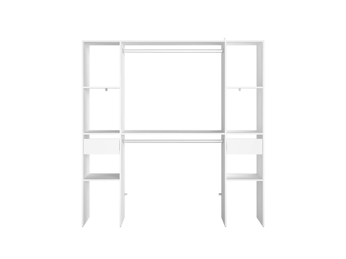 Roupeiro CONCEPT U Elysee (Branco - Aglomerado de Madeira - 180x40x180 cm)