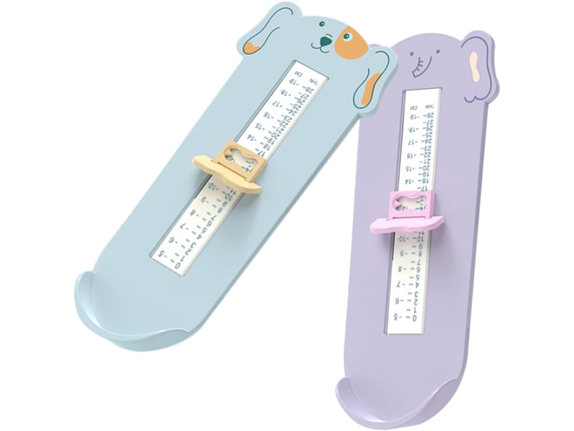 Medidor De Pés Infantil Angoily, 2 Peças, Ferramenta De Medição Calçados Em Abs Para Uso Doméstico, Design Confortável E