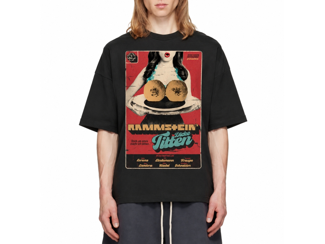 Rockinstone T-shirt Rammstein Band Dicke Titten Size:xxl