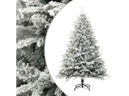 Vidaxl Árvore De Natal Artificial Com Neve 180 Cm Pvc E Pe Verde