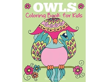 Livro Owls Coloring Book For Kids De Blue Wave Press (inglês)