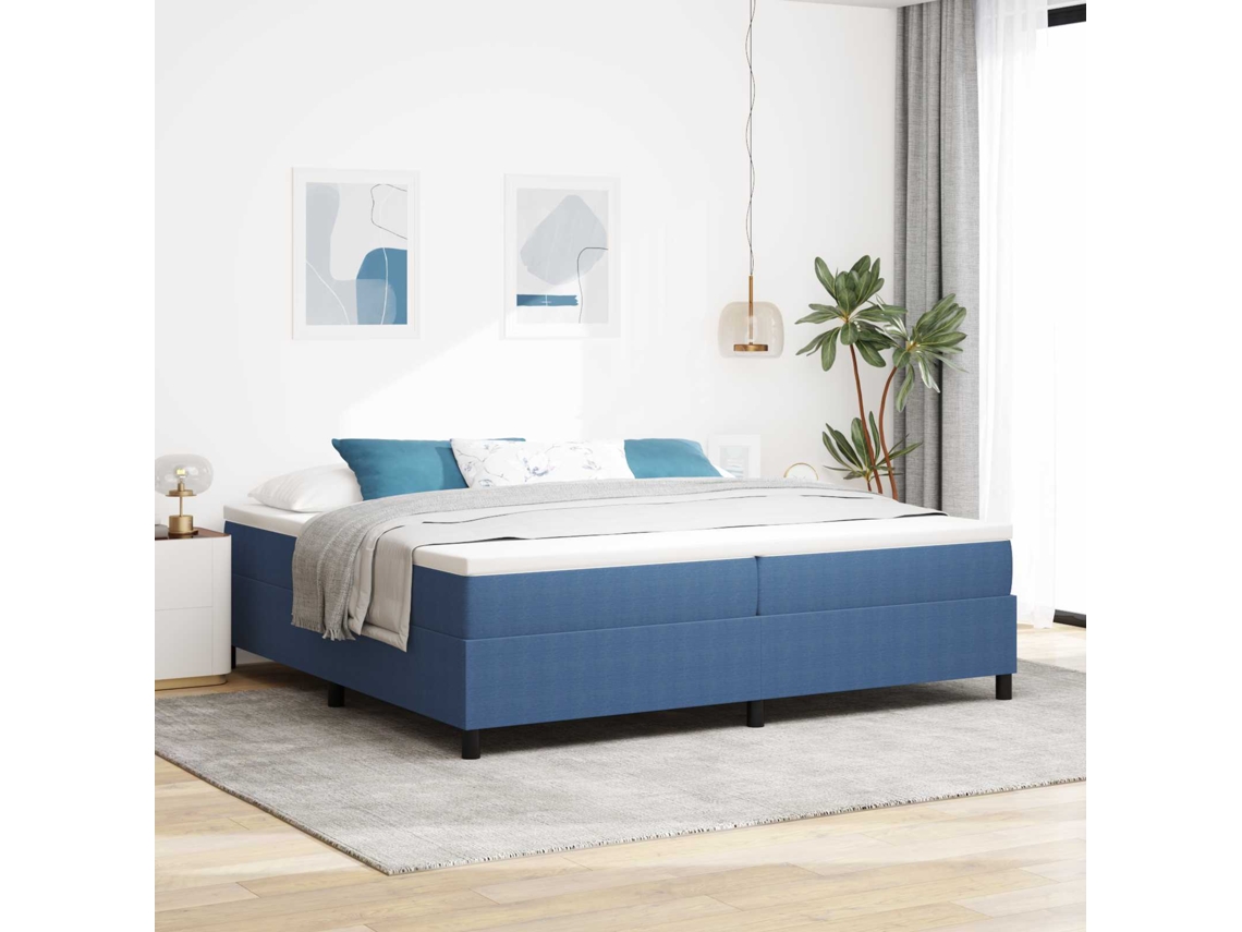 Vidaxl Estrado De Cama Plataforma Azul 200 X 200 Cm