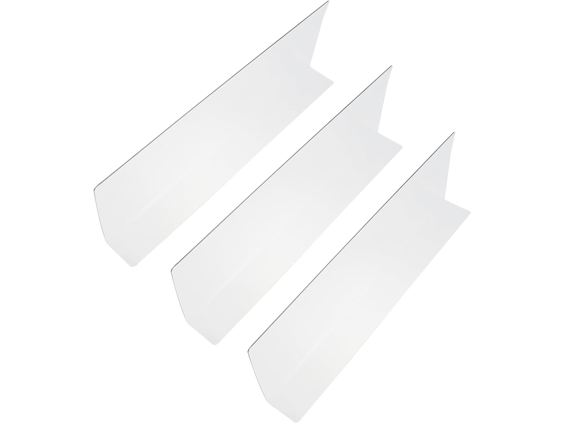 Divisórias de Prateleira de PVC para Supermercado, 3 Peças, Leves, GOKOCO