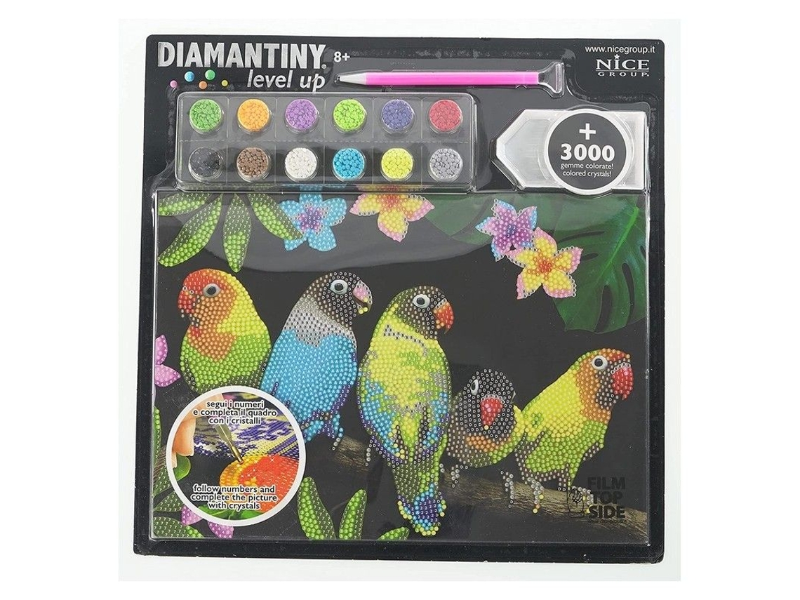 Perlitas De Manualidades Diamantiny Level Up Mosaico De Aves