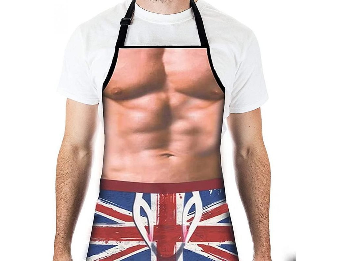 2026 delantal de Cozinha Divertido com Bandeira Britânica Impermeável para Festa Bbq Ajustável