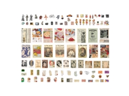 Adesivos Vintage Para Scrapbooking 200 Pçs, Kit Retrô Para Artesanato, Diário, Álbum, Diy