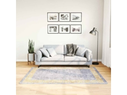 Vidaxl Tapete Lavável 120x180 Cm Cinzento