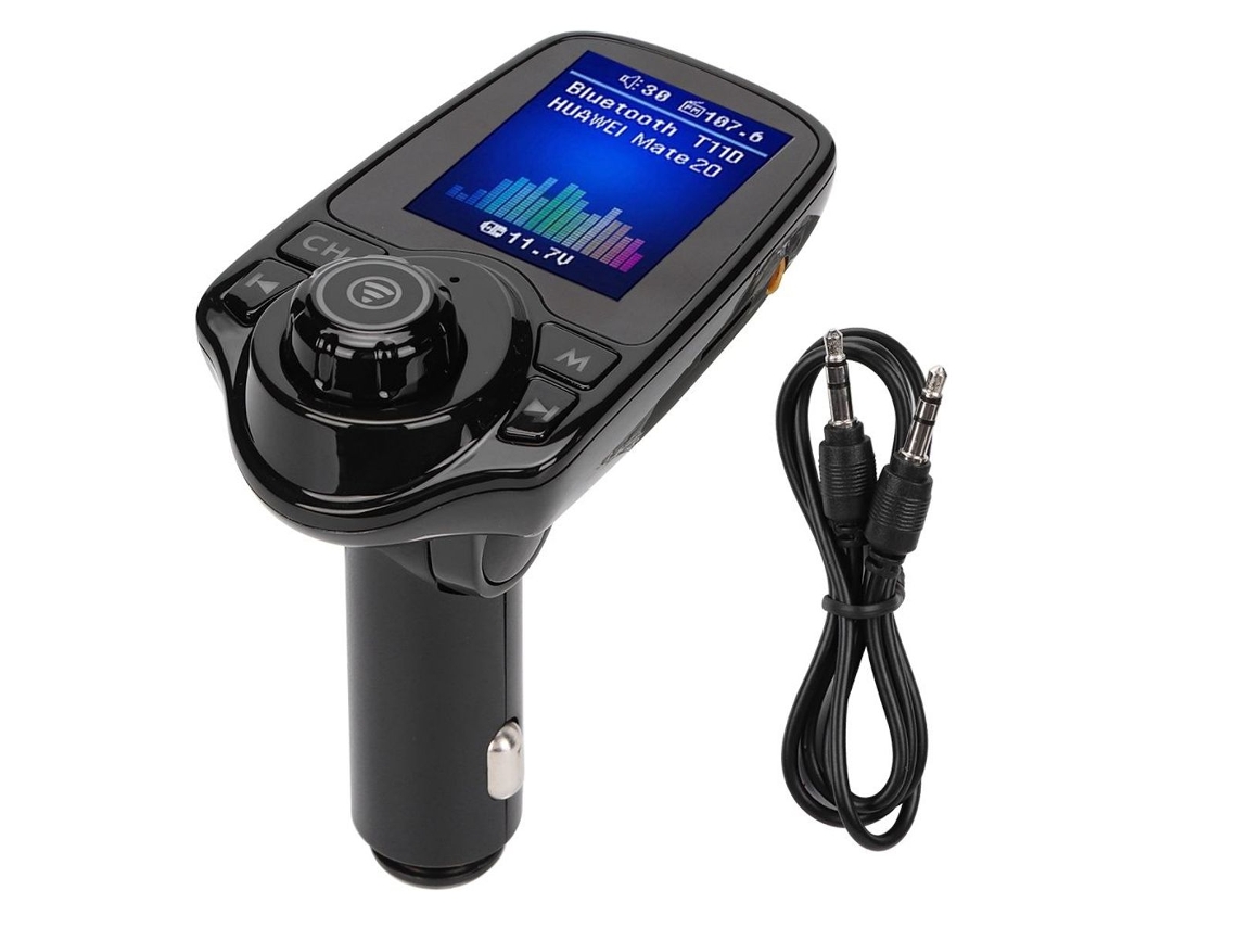 Transmissor Fm Bluetooth Veicular, Mãos-livres, Mp3