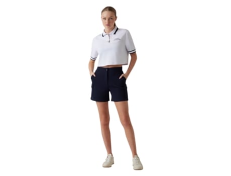 Calções De Mulher Guess Activewear Cargo Algodão Azul (m)