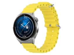Pulseira De Silicone De Cor Sólida Estilo Oceano Para Huawei Watch Gt3 Pro 46mm 22mm