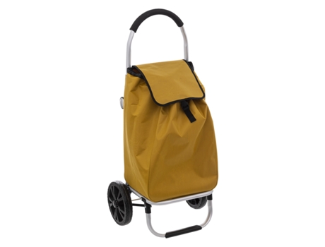 5FiveModern Carrinho de compras dobrável de 2 rodas amarelo mostarda 5 FIVE SIMPLY SMART