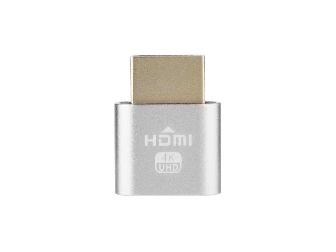 Hdmi Dummy Load Display Virtual Prata EOOCOO (adaptador Headless de Display Simulado)