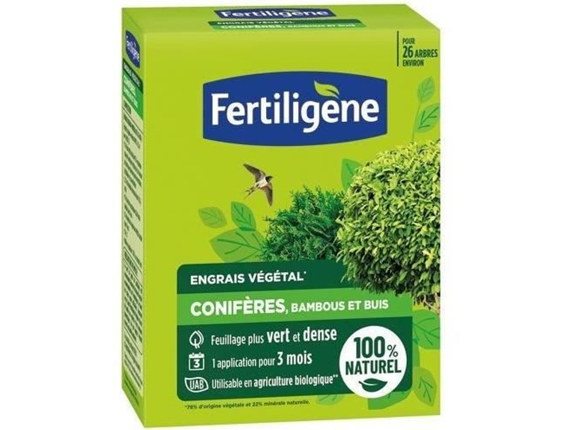 Uab Fertiligene 100 Fertilizante Natural para Coníferas, Bambu e Buxo Caixa de 650 g
