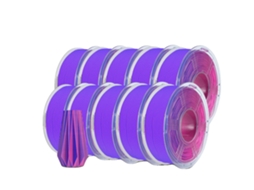 Filamento Para Impressora 3d, Material Pla, Diã¢metro De 1,75mm, Vermelho Azul Oem