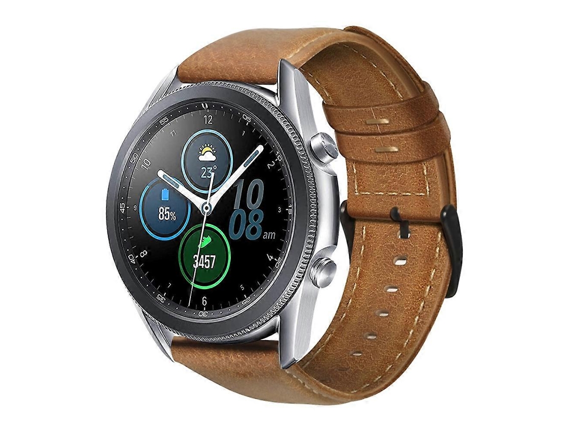 Pulseira De Couro Encerado Para Samsung Galaxy Watch3 45mm R840