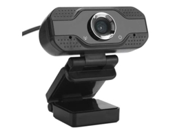 Câmara de Computador Full Hd 1080p Pc Camera Desktop 30fps Redução de Ruído com Microfone para Portátil Preto USHION