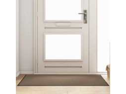 Vidaxl Tapete De Entrada Bege E Preto 90 X 150 Cm 100% Poliamida