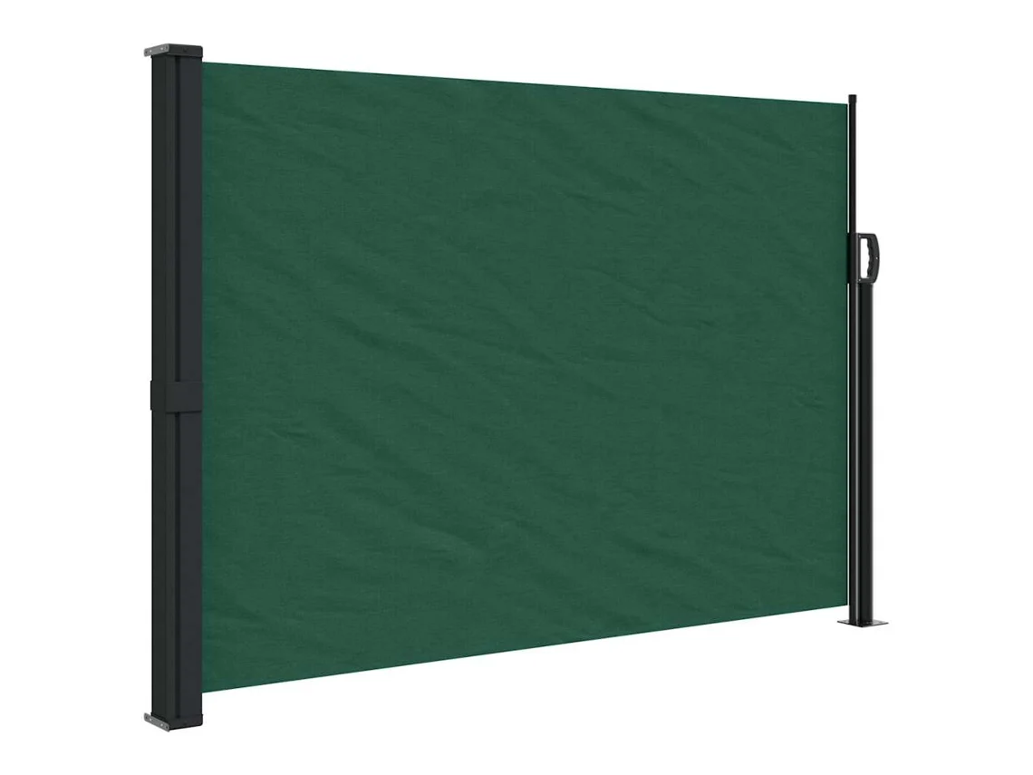 Retractable Side Awning, Retractable Side Awnings Vidaxl Verde Poliéster (140 X 600 Cm)