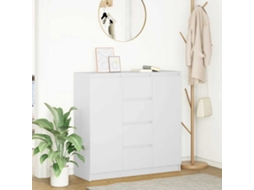 Vidaxl Aparador C/ Gavetas 100,5x35x98,5cm Derivados De Madeira Branco