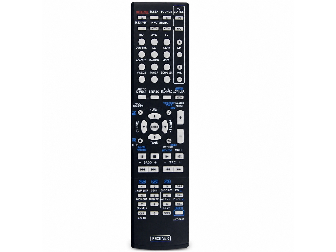 Comando À Distância Para Recetor Av Pioneer, Compatível Com Amplificador, Modelo Axd7622_dae