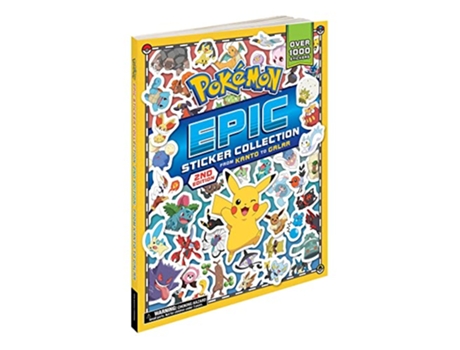 Livro Pokemon Epic Sticker Collection 2nd Edition From Kanto to Galar de Pikachu Press (Inglês)