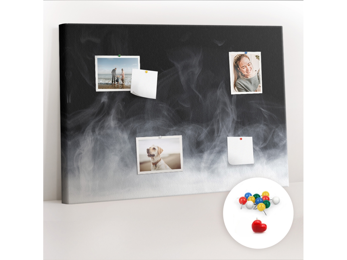 Painel De Cortiça Para Parede Fumaça Para A Sala De Estar Espelharte (70x100 Cm)