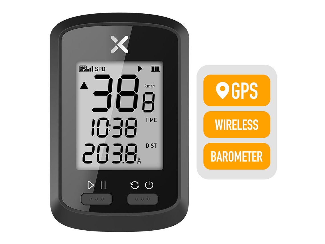 Computador De Bicicleta Smart Gps Sem Fio Velocímetro Ipx7 Tela Lcd Com Capa Protetora