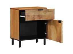 Vidaxl Armário De Cama Castanho 50 X 33 X 60 Cm