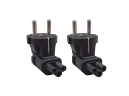 Lurelia Cabo De Alimentação Iec 320, Preto, 2 Unidades, 4.8mm, 10a, Monitores, Conector Angular