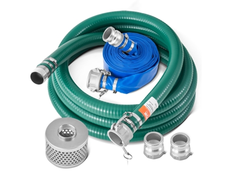 Kit De Mangueira De Sucção Vevor Mangueiras Verdes De 20 E Azuis De 60