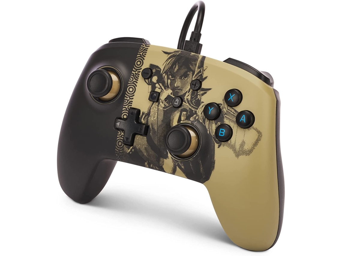 Comando para Nintendo Switch POWERA Enhanced Wired - Zelda: Ancient Archer